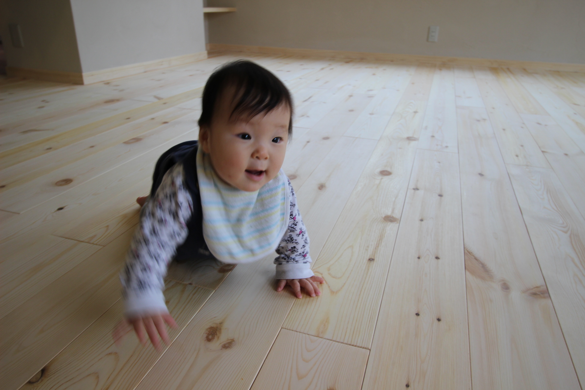 赤ちゃんが喜ぶ無垢材 珪藻土のリビング 神奈川 東京の自然素材リノベーション リフォームなら湘南リフォーム